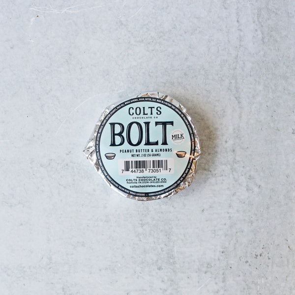 Colts Chocolate Co. Chocolate Peanut Butter Bolt