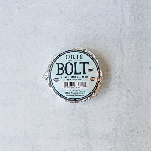 Colts Chocolate Co. Chocolate Peanut Butter Bolt