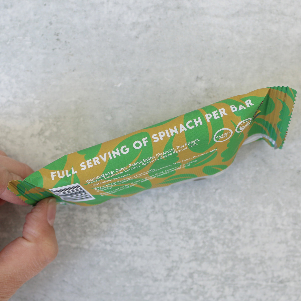 Greens Gone Wild Peanut Butter Banana Bar