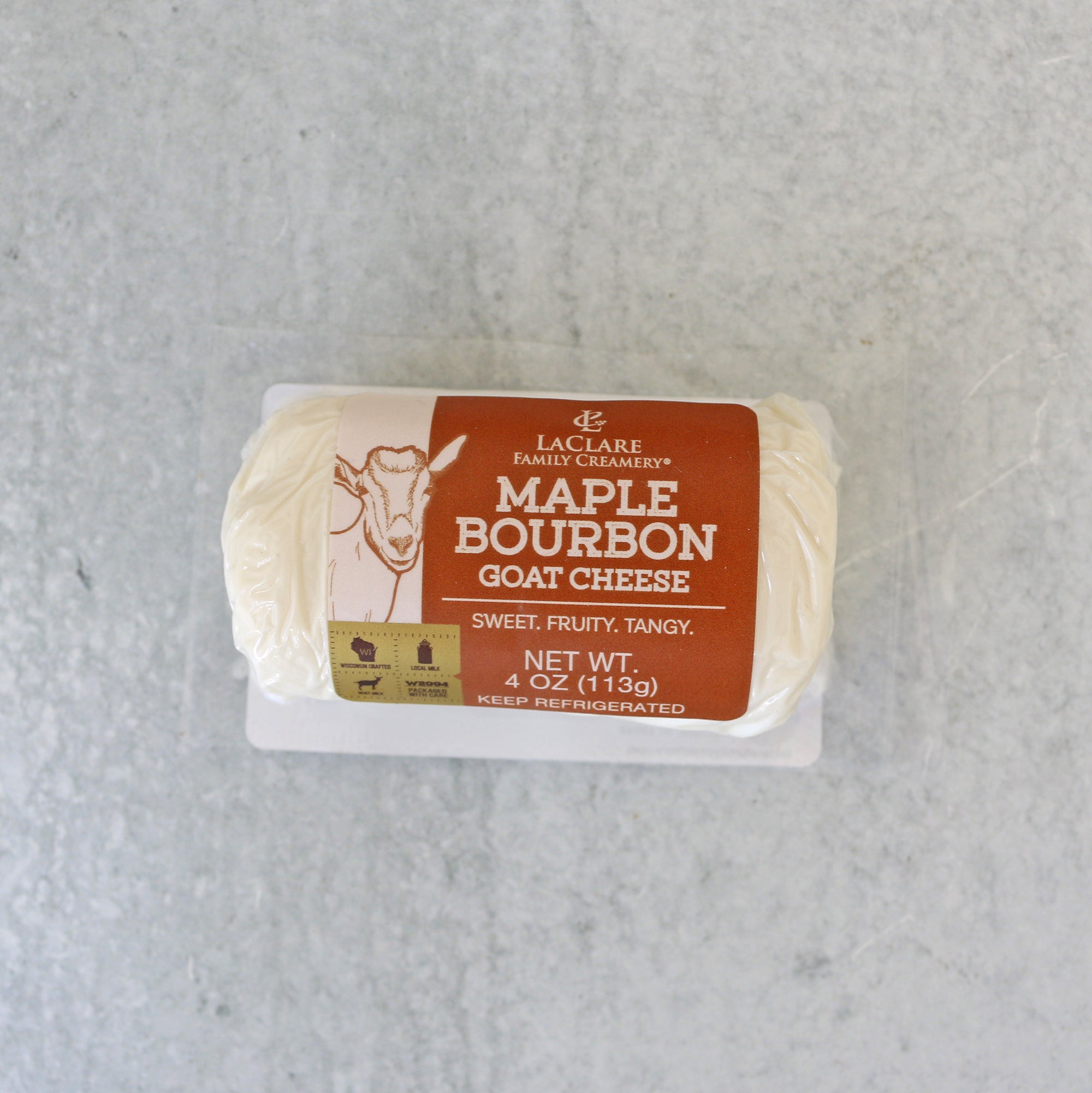 LaClare Maple Bourbon Goat Cheese