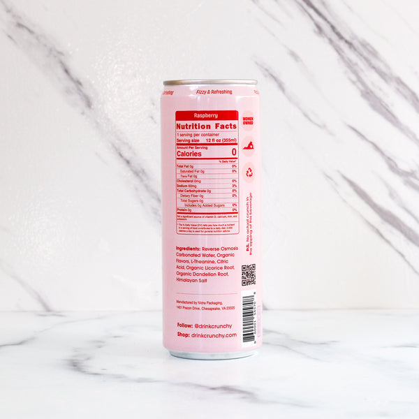 Crunchy Hydration "Stabilize" Raspberry Sparkling Water