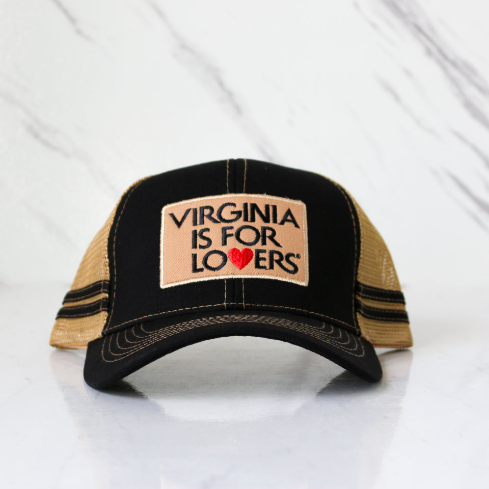 Virginia Is for Lovers Trucker Hat – Black/Tan