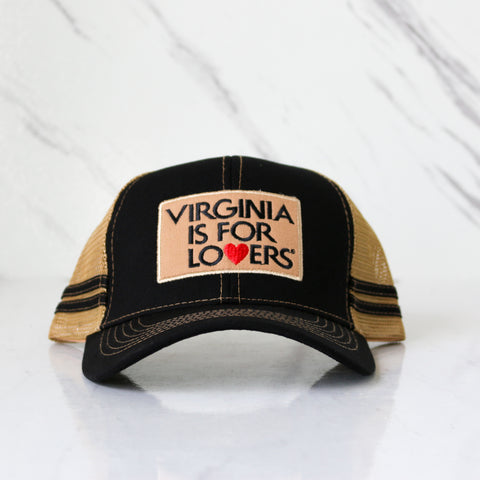 Virginia Is for Lovers Trucker Hat – Black/Tan