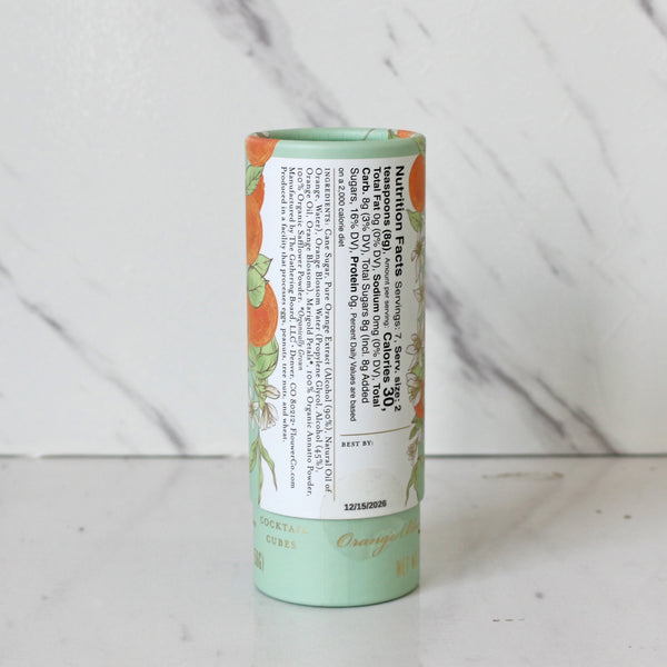 the back of the package showing ingredients and nutrition facts