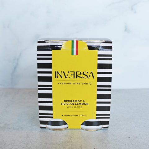 Inversa Bergamot Lemon Spritzer (4 Pack - 250 mL Cans)