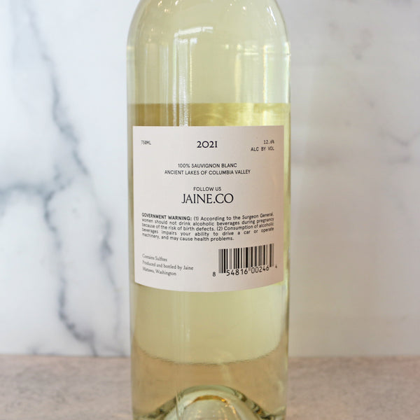 Evergreen Vineyards Jaine Sauvignon Blanc