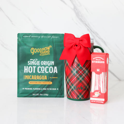 Plaid & Peppermint Hot Cocoa Gift