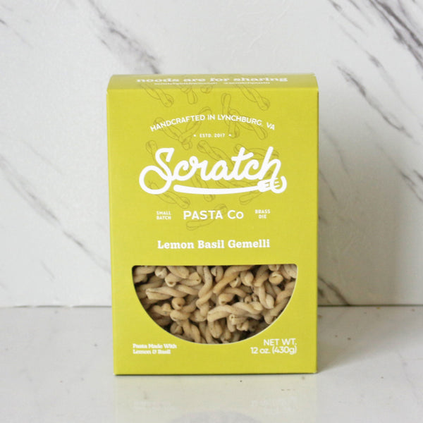 Scratch Pasta Co. Lemon Basil Gemelli