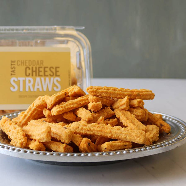 Cheese Straws on a Plate