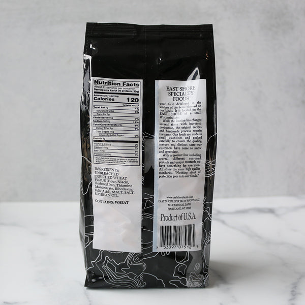 back of the bag showing nutrition facts and ingredients