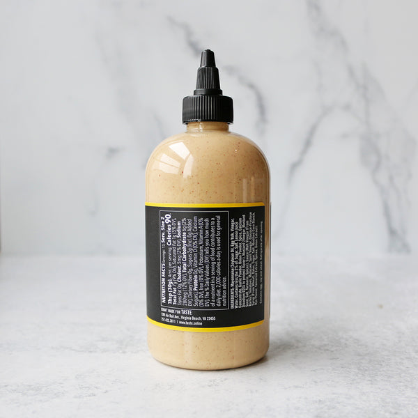 the back of a bottle of TASTE House Dressing, includes ingredients and Nutrition facts